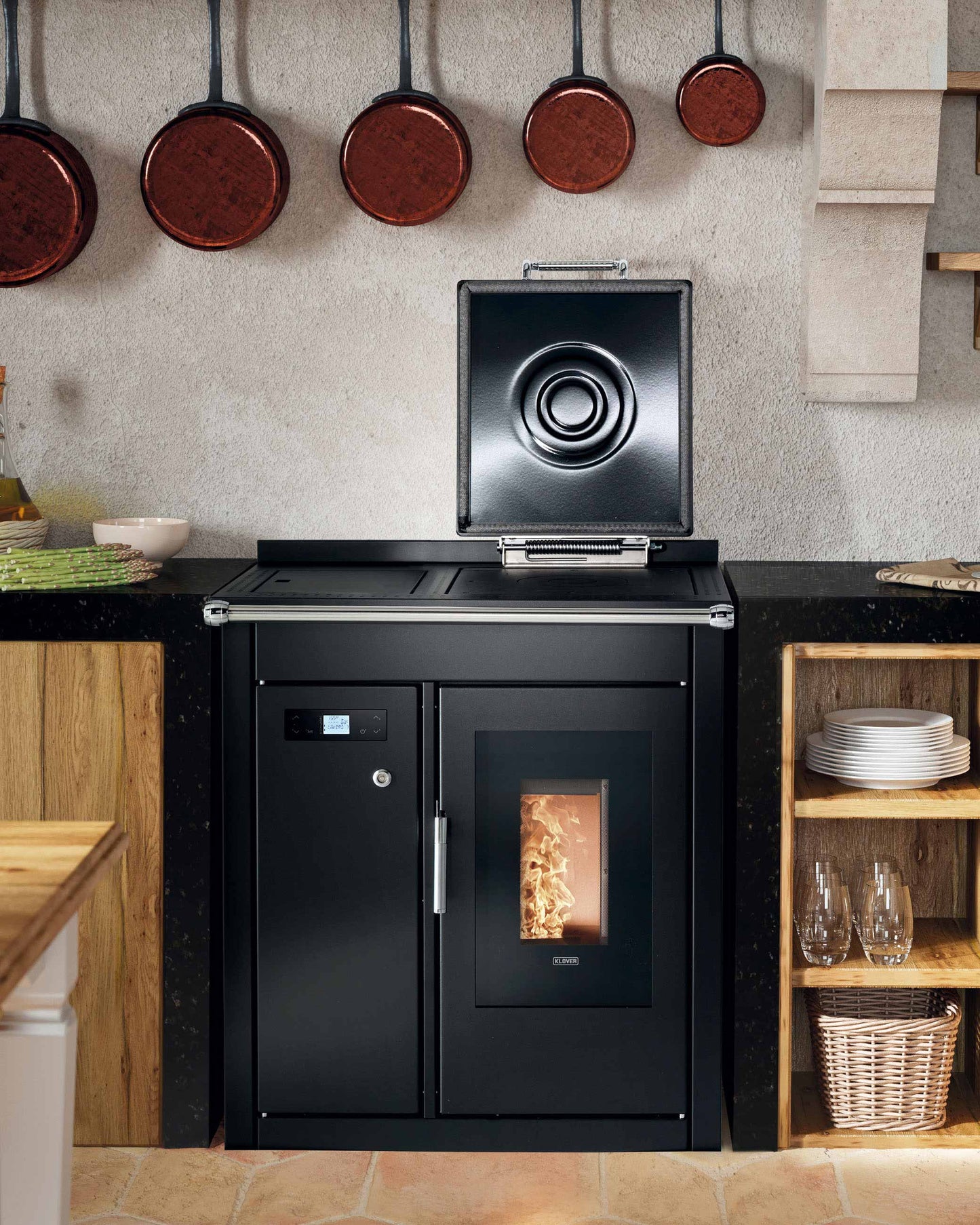 TERMOCUCINA A PELLET KLOVER SMART 80 BT 22,60KW