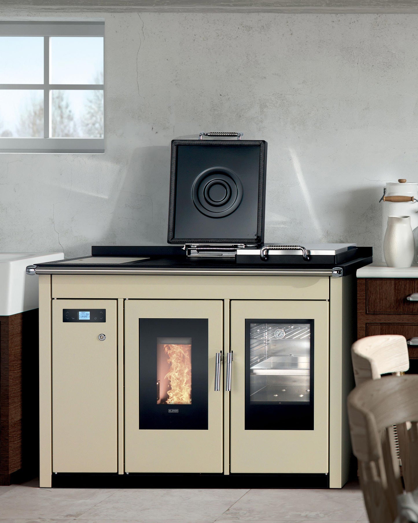 TERMOCUCINA A PELLET KLOVER SMART 120 BT 22,60KW