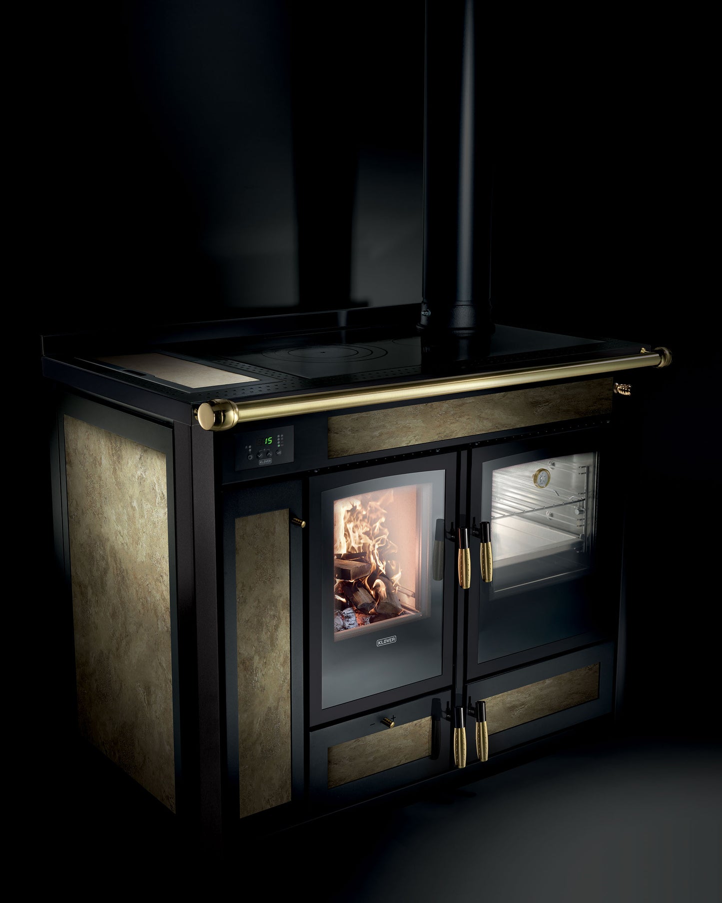 TERMOCUCINA A LEGNA KLOVER ALTEA 110 COUNTRY