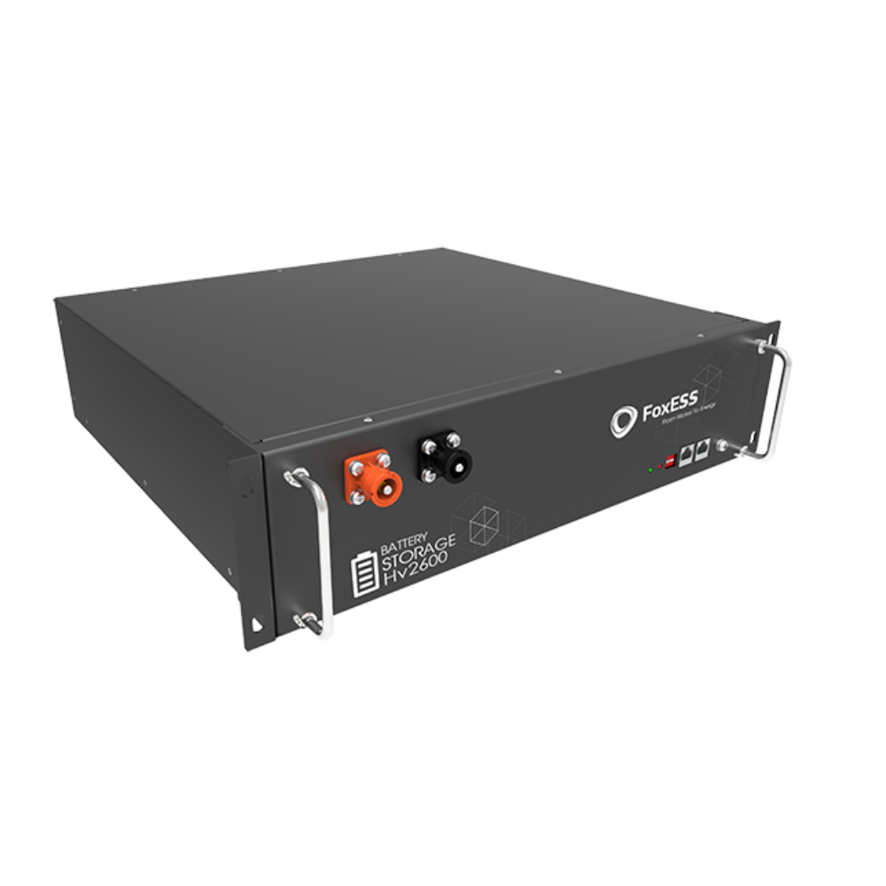 Batteria di Accumulo FoxESS HV2600 – 2,56 kWh, Alta Efficienza e ModularitĂ