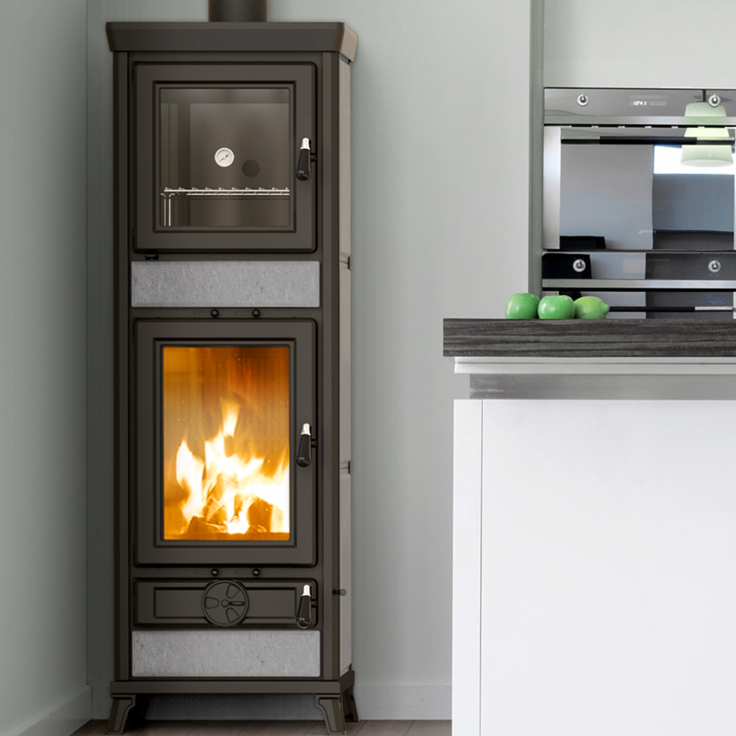 Stufa a legna Thermorossi Anna evo stone con forno