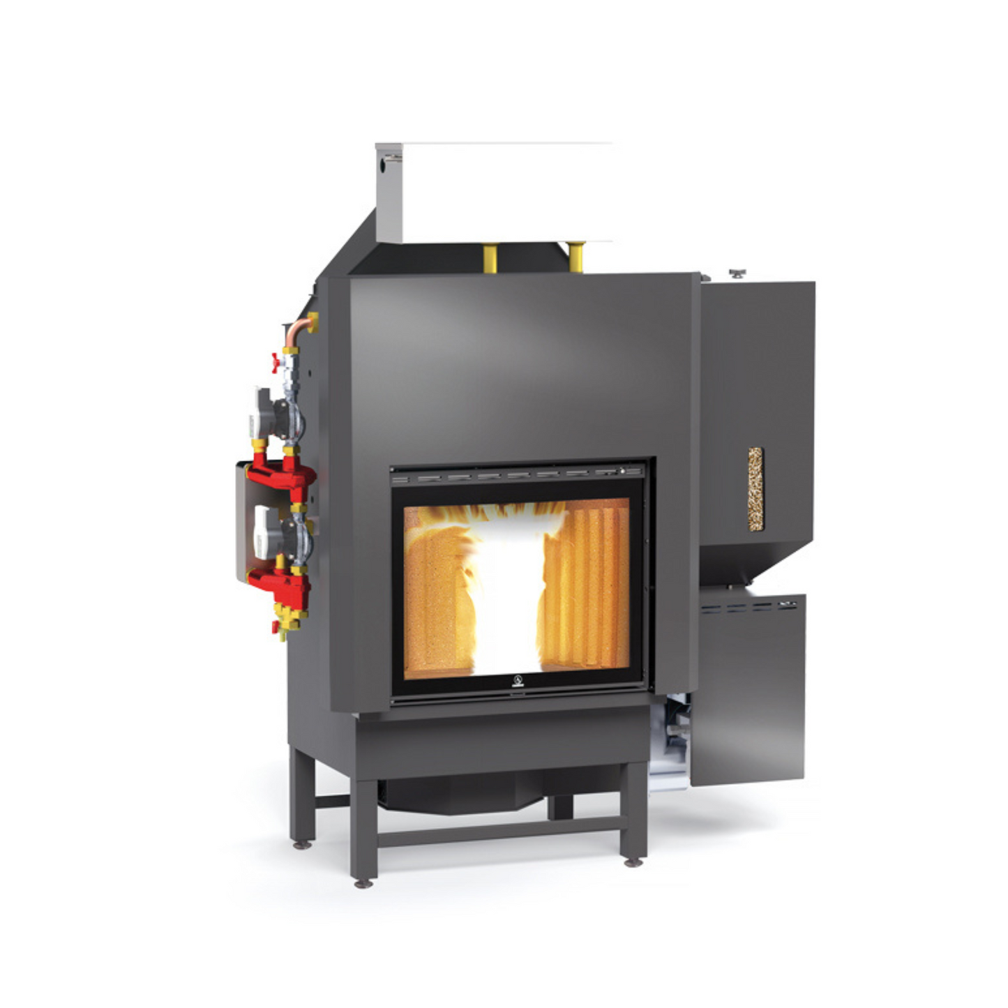Termocamino policombustibile combinato legna pellet Carinci evolution 4.0 top eco