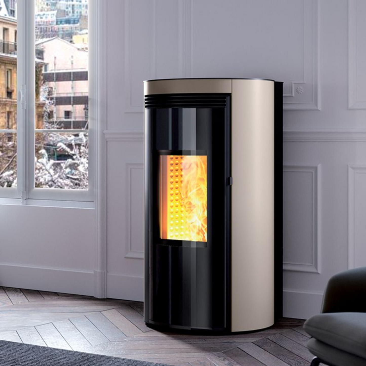 Termostufa a pellet Caminetti montegrappa Bitta MW 24kw idro