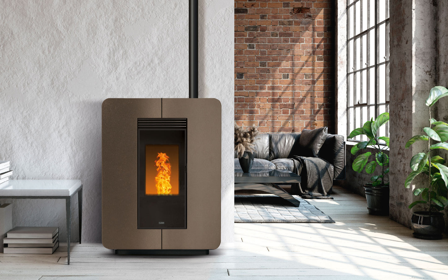 Stufa a Pellet Klover Astra Steel 90s – Design Moderno e Prestazioni Elevate