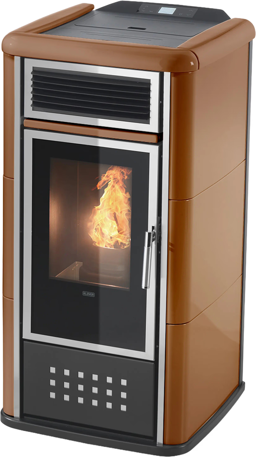 KLOVER termostufa a pellet BELVEDERE 18 — 20,8 kW e fino a 170 m² riscaldabili