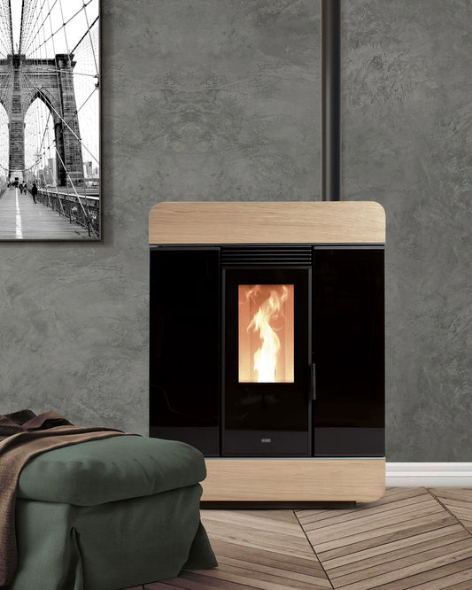 STUFA A PELLET KLOVER DIVA WOOD AIR 8,9KW