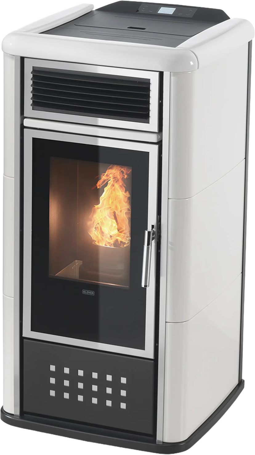 KLOVER termostufa a pellet BELVEDERE 18 — 20,8 kW e fino a 170 m² riscaldabili
