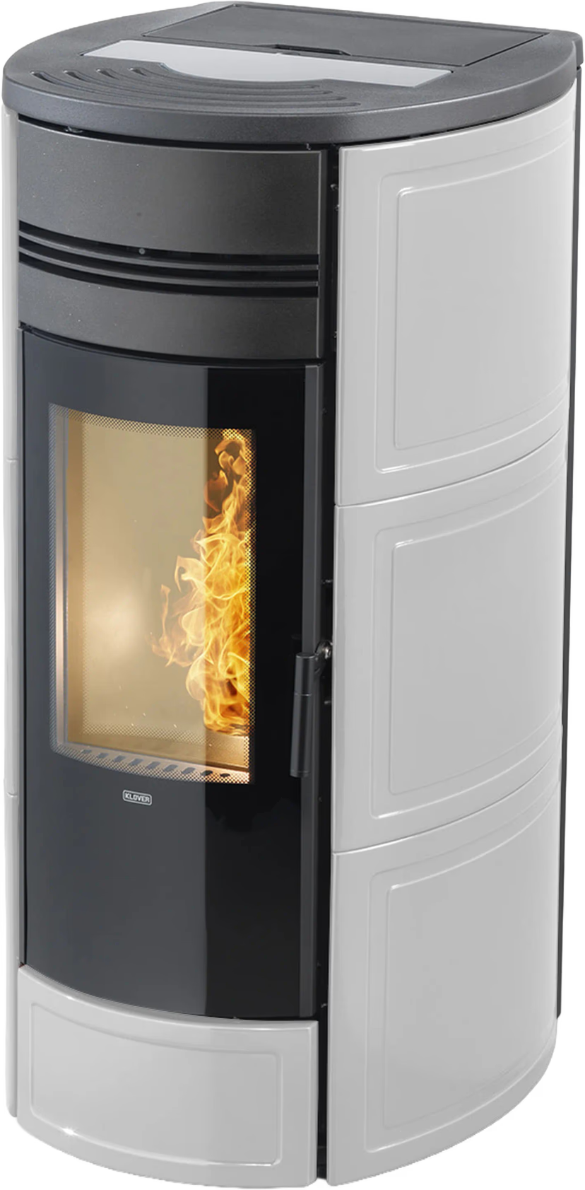 KLOVER termostufa a pellet STYLE 21 PLUS — 23,1 kW e fino a 250 m² riscaldabili