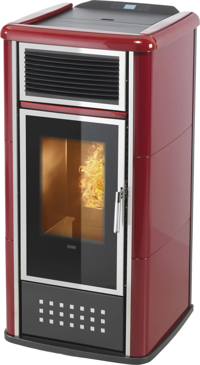 KLOVER termostufa a pellet BELVEDERE 22s TOP — 16,7 kW e fino a 180 m² riscaldabili