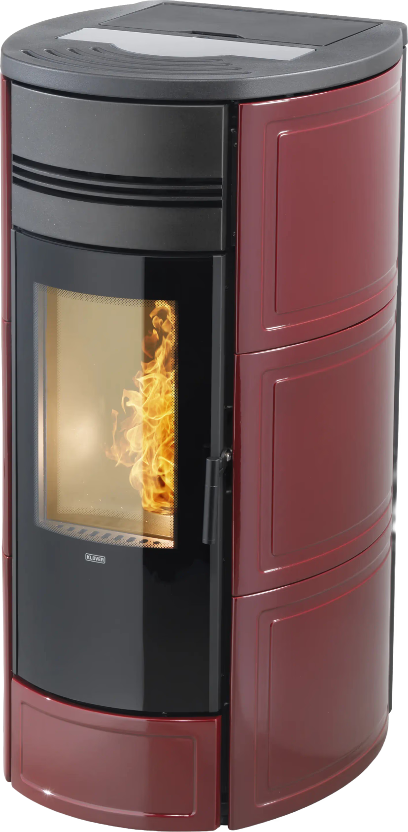 KLOVER termostufa a pellet STYLE 21 PLUS — 23,1 kW e fino a 250 m² riscaldabili