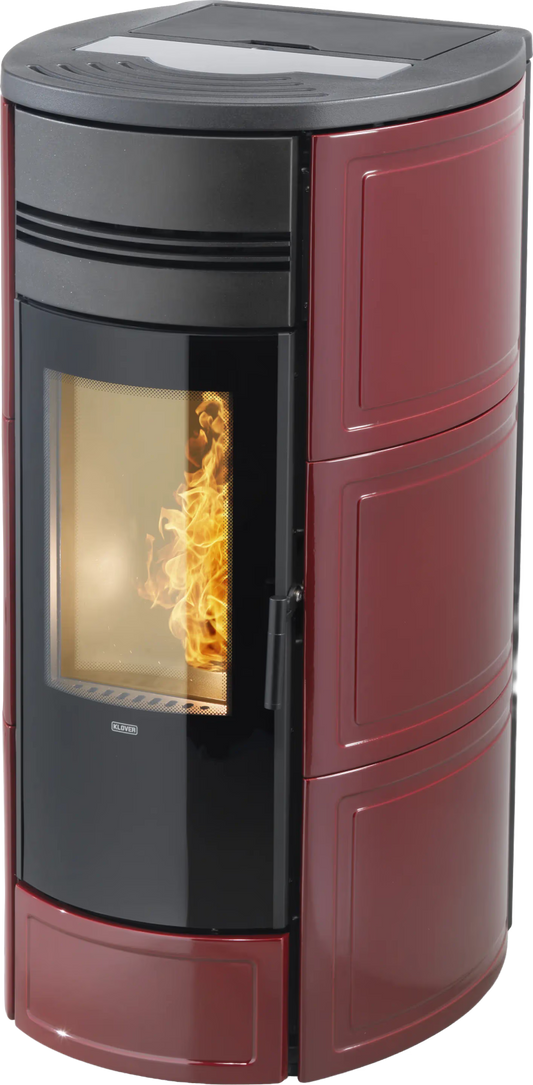 KLOVER termostufa a pellet STYLE 21 PLUS — 23,1 kW e fino a 250 m² riscaldabili