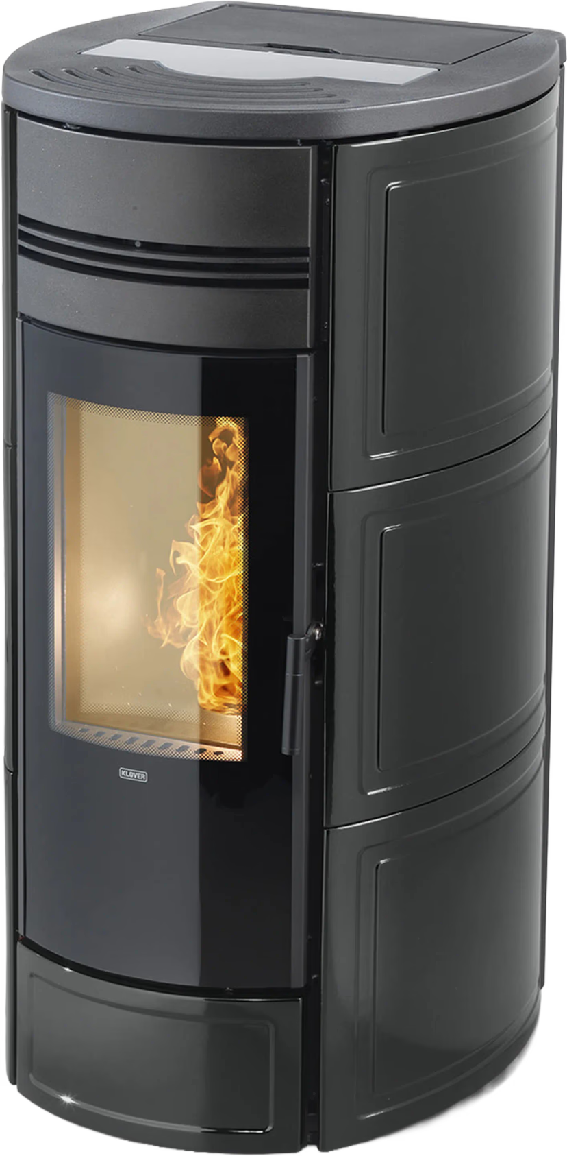 KLOVER termostufa a pellet STYLE 21 PLUS — 23,1 kW e fino a 250 m² riscaldabili