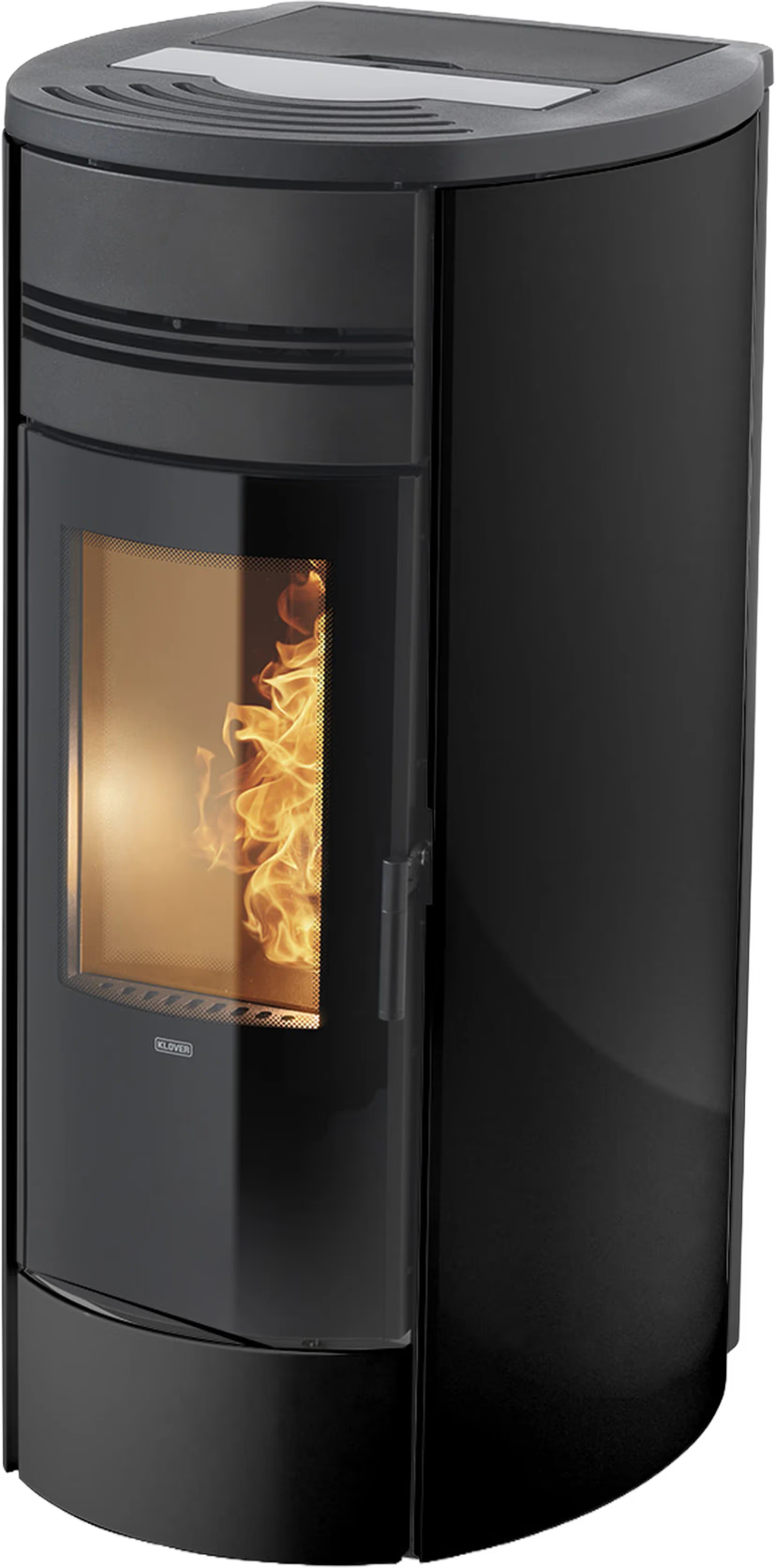 KLOVER termostufa a pellet STYLE 19 — 18,6 kW e fino a 200 m² riscaldabili